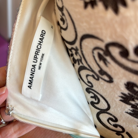 Amanda Uprichard Jacinta Rainbow Sequin Dress in Glow - Picture 7 of 9